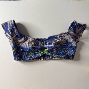 Maaji Floral Blue swim Top